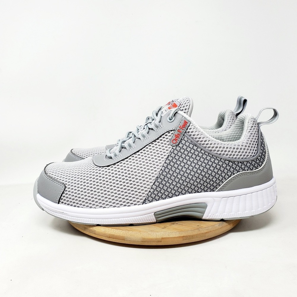 Orthofeet Edgewater Shoes Mens 10.5 4E  X-WIDE Grey Orthopedic Sneaker 618